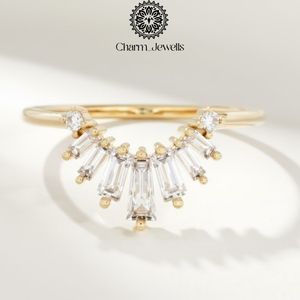 Charm Jewells Silver Rose <b>Gold</b> Plated Moissanite Engagement <b>Cocktail</b> <b>Ring</b> Cushion Cut Prong Setting Women's Luxury IGI Certified - Product Image 1
