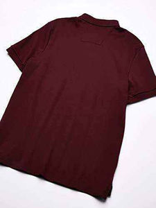 Camisa de Manga Corta para Hombre, Color Verde Oscuro, Cierre de Cremallera, Cuello Clásico, Tejido de Punto, Color Sólido, Transpirable, 100% Algodón, Estampado Digital - Product Image 4