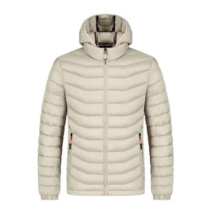 High Quality Winter Unisex Clothing Breathable Waterproof <b>Yellow</b> Color Hooded <b>Puffer</b> Front - Product Image 3