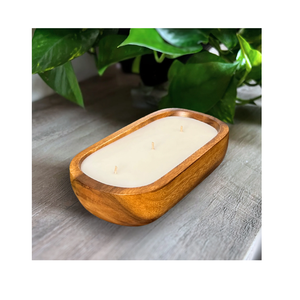 Elegante Recipiente Rústico de Madera para Velas, para el Hogar, Bodas, Fiestas, Decoración Rústica, Contenedor para Velas en Mesa, Restaurantes y Cafeterías - Product Image 5