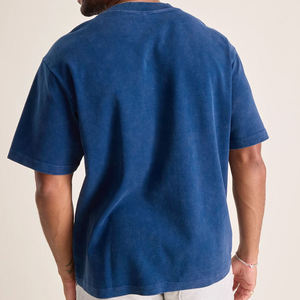 Camiseta Personalizada para Hombre, Corte Cuadrado, Algodón Grueso, Ropa Urbana, Venta al Por Mayor, Suministro Directo de Fábrica - Product Image 4