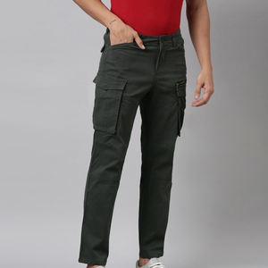 Pantalones Cargo Deportivos Casuales para Hombre, Multibolsillos, Pierna Recta, Cierre de Cremallera, Cintura Elástica, para Actividades Deportivas al Aire Libre en Otoño - Product Image 2