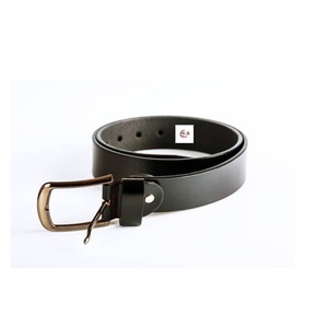 Cinturón reversible de alta calidad para hombre con hebilla de aleación de zinc trenzado Lados negros y marrones Hecho de cuero Premium - Product Image 2