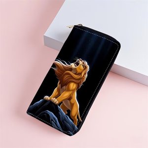 Portefeuille long pour enfants motif lion de dessin animé, mignon, en cuir PU, pour femme, porte-cartes de crédit, pochette de soirée, vente en gros - Product Image 6