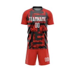 Uniforme de Fútbol OEM Alexandria Industries, Ropa Deportiva 100% Poliéster, Diseño Personalizado, Talla Grande, Media Manga, Logotipo Frontal, Transpirable - Product Image 3