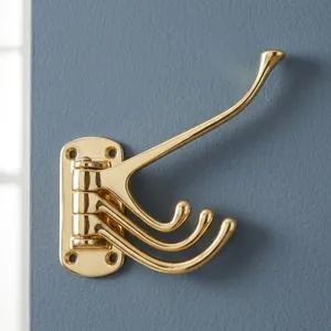 Most Selling Brass Hook <b>For</b> Creative Walls Doors Style Wall Mounted Hook <b>For</b> Bathroom Bedroom Living Room Available <b>For</b> Sale - Product Image 3