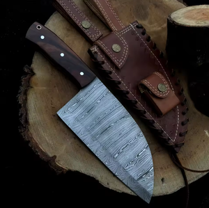Cuchillo de Cocina LEGACY BLADES, Forjado a Mano en Acero de Damasco, Ambidiestro, Mango de Madera, Resistente, Apto para Lavavajillas - Product Image 2