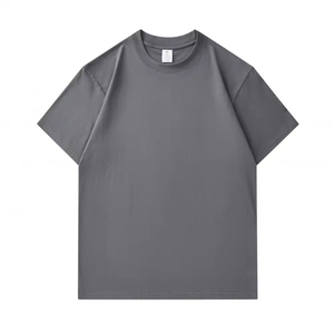 T-shirt en coton à manches courtes pour homme, nouvelle collection été 2026, tendance, personnalisable, vierge, avec logo sur mesure, coupe oversize - Product Image 2