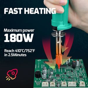 หัวแร้งดูดตะกั่วไฟฟ้า 180W ปืนดูดตะกั่ว THT PTH เครื่องมือถอดแผงวงจร PCB รุ่น 929D-VI W251 - Product Image 2