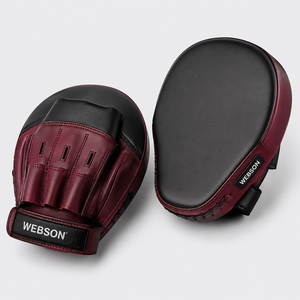 Webson Boxing <b>Focus</b> Mitts Black Blue Leather Velcro Closure Training Gear for Adults Martial Arts Sparring cheap price - Product Image 3
