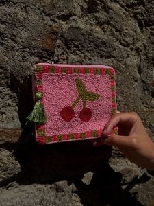 Monedero de tela de algodón hecho a mano con cuentas, para mamás, con bordado artesanal, cremallera, lentejuelas, regalo, correa desmontable, a la moda - Product Image 2
