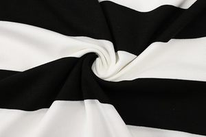 เสื้อยืดคอกลมแขนยาวลายทางสำหรับผู้ชายไซส์ใหญ่ ระบายอากาศได้ดี สไตล์ลำลอง สีดำขาว ทันสมัย ใส่สบาย - Product Image 6