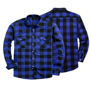 Chemises en flanelle à manches longues, exportateur, fournisseur en gros, fabricant de chemises en flanelle, usine OEM ODM, chemise à carreaux sous marque privée - Product Image 4