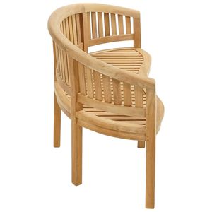 ม้านั่งไม้สักทรงโค้งทันสมัย ดีไซน์หรูหรา สำหรับสวนกลางแจ้ง รูปทรงกล้วย คุณภาพพรีเมียม ทนทาน ผลิตจากไม้เนื้อแข็ง เหมาะสำหรับเฟอร์นิเจอร์ลานบ้าน โรงแรม และรีสอร์ท - Product Image 4