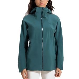 Veste d'hiver légère à capuche pour femme, imperméable, coupe-vent, veste de sport zippée, respirante, vêtements de randonnée en plein air - Product Image 1