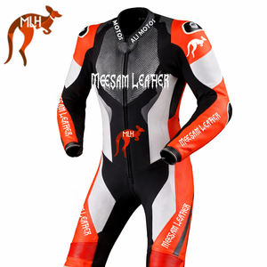 ชุดแข่งรถมอเตอร์ไซค์หนังแท้ ชุดมอเตอร์ไซค์หนังหนา ผลิตในประเทศปากีสถาน ชุดขับขี่มอเตอร์ไซค์ ชุดแข่งรถคุณภาพพรีเมียม Kangaroo - Product Image 3