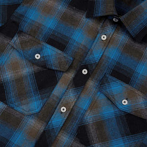 เสื้อเชิ้ตผู้ชายคุณภาพสูง ผ้าฝ้ายฟลานเนลลายสก็อต 100% สำหรับฤดูใบไม้ร่วง ป้องกันการยับ อุ่นสบาย แขนยาว สวมใส่สบาย กระดุมติด ทรงปกติ ผ้าไหม - Product Image 6