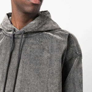 ผลิตเสื้อฮู้ดดี้โอเวอร์ไซส์แบบวินเทจสั่งทำพิเศษสำหรับผู้ชาย คุณภาพสูง ผ้าฝ้ายเฟรนช์เทอร์รี่ 100% หนัก 400gsm - Product Image 4