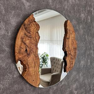 Espejo de Pared de Madera Estilo Shabby Chic, Espejo de Pared de Madera Envejecida para Decoración Rústica, Espejo Colgante al por Mayor - Product Image 3