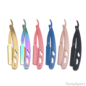 Maquinilla de Afeitar Plegable Profesional para Hombre, Mango de Madera, Cuchillas de Acero Inoxidable, Logotipo Personalizado, Herramientas de Barbería para Modelar el Cuerpo y la Cara - Product Image 6