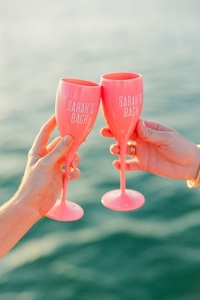 Flûtes à champagne personnalisées pour anniversaire de mariage, 150 ml, en plastique, collection de verres à vin pour fête, flûtes pour la décoration de mariage - Product Image 1