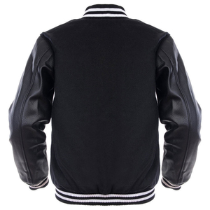 Wholesale Custom Embroidery Baseball Varsity College <b>Jacket</b> Leather Sleeves Letterman Bomber <b>Men</b> Blank Varsity <b>Jackets</b> OEM - Product Image 2