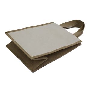 Bolsa de Compras Reutilizable de Alta Calidad, Ecológica, de Yute y Lona, con Asas de Algodón, Impermeable, Promocional - Product Image 5