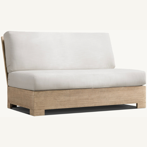 Sofá para la sala de estar hecho de madera de teca con un estilo moderno que es cómodo sentarse sobre él ya que está hecho de espuma suave. - Product Image 3