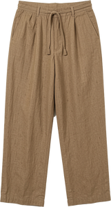 Mens Vintage Style Viscose <b>Linen</b> <b>pants</b> Quick Dry Elastic Waist <b>Drawstring</b> Casual Summer Board Shorts OEM Wholesale - Product Image 2