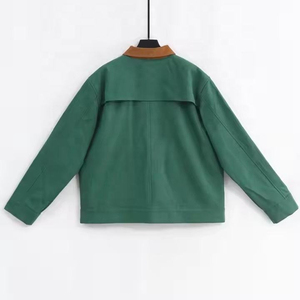 <b>Canvas</b> Custom Bomber Corduroy Collar Hemp Cotton <b>Jacket</b> For Men Wholesale <b>Canvas</b> <b>Jacket</b> High Quality Cotton Work <b>Jackets</b> - Product Image 4