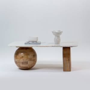 Table basse Vandana Astra Maxima avec plateau en marbre pour salon moderne et décoration contemporaine - Product Image 6