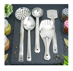 Premium Steel Dinnerware Serving & <b>Cooking</b> Spoons <b>Set</b> For Kitchen Everyday Use Food Grade <b>Cooking</b> tools - Product Image 4