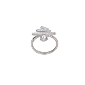 Juego de Anillos y Pendientes de Plata S925 Hechos a Mano, Joyería Fina para Mujer, Base Vacía Semiterminada para Perlas, Accesorios de Moda 1761 - Product Image 5