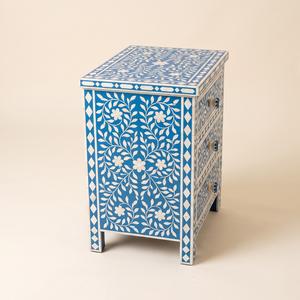 Modern Traditional Wooden Bone Inlay Nightstand for Home Living Room Furniture <b>Storage</b> <b>Side</b> <b>Table</b> Bedside - Product Image 4