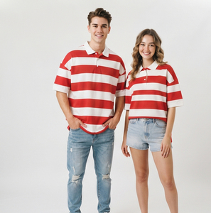 เสื้อพรีเมียมแบบยูนิเซ็กซ์ ปรับแต่งได้ ผลิตจากโพลีเอสเตอร์ถัก 100% เป็นมิตรกับสิ่งแวดล้อม ระบายอากาศได้ดี คุณภาพสูง สำหรับงานทางการ แห้งเร็ว ปักลายได้ - Product Image 6