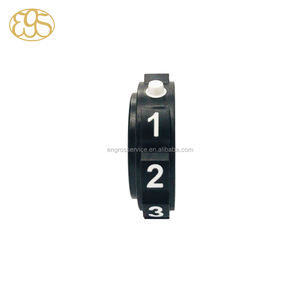 OEM word <b>wheel</b> number <b>wheel</b> lock by insert mold with <b>PC</b> ABS material locker computer car lock plastic bi-injection products - Product Image 5