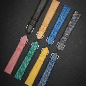 Bracelet de montre en cuir de serpent style contemporain, grain fin, pour montres de luxe, exécution raffinée, choix performant - Product Image 1