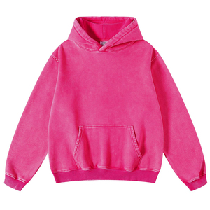 Sweat à capuche unisexe surdimensionné en coton épais brodé, doux et chaud, pour usage quotidien décontracté en hiver, fabrication OEM ODM - Product Image 1