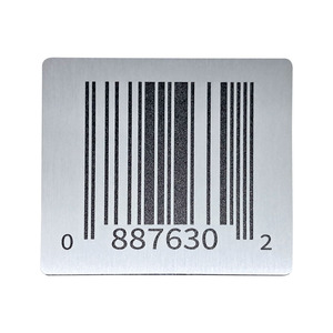 Etiqueta Metálica de Aluminio Personalizada con Código de Barras – Etiqueta de Identificación de Producción Impresa Digitalmente para Uso Industrial - Product Image 5