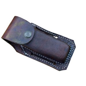 Couteau de chasse artisanal à lame fixe, lame en acier Damas, manche en bois, étui en cuir, équipement de survie pour le camping en plein air - Product Image 6
