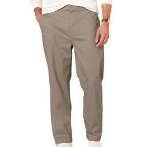 Pantalones Chinos Verde Oliva para Hombre, Corte Recto, Algodón Twill, Pantalones Casuales para Exteriores, Duraderos y de Calidad - Product Image 5