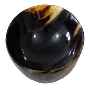 Bol en corne de buffle naturelle de haute qualité avec bordure en laiton, technique de polissage écologique, exportateur d'Inde - Product Image 4