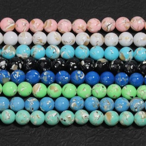 Sky Blue Shell Howlite 4 6 8 10 12mm Round Loose <b>Spacer</b> Beads Jewelry Making Supplies DIY Necklace Bracelets - Product Image 3