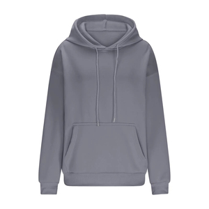 Sudadera Larga de Invierno para Mujer, Estilo Casual, Personalizable, de Felpa Suave, 100% Algodón, Lista para la Fábrica - Product Image 2