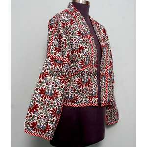 Vintage Indian Kantha Handmade 100% Pure Cotton <b>Jacket</b> Comfortable And Breathable <b>Jackets</b> For <b>Womens</b> And Girls - Product Image 4