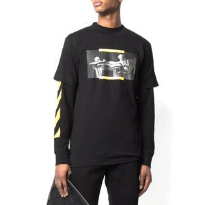 เสื้อยืดโอเวอร์ไซส์พิมพ์ลายสกรีนผ้าแคนวาสสั่งทำขายส่งสำหรับผู้ชาย ผ้าโพลีเอสเตอร์คอตตอนพรีเมียม แขนสั้น กันยับ ใส่สบายสำหรับฤดูร้อน น้ำหนัก 380 กรัม - Product Image 1