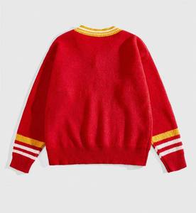 Suéter de punto con diseño gráfico transpirable, jersey de manga larga con cuello redondo, holgado, suave, cálido para otoño e invierno para mujer - Product Image 2