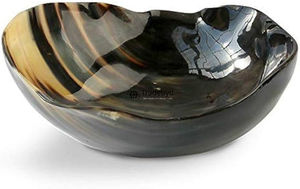 Bol rond en corne de style ange fait à la main, élégant et décoratif pour la maison par Tradebyd - Product Image 4