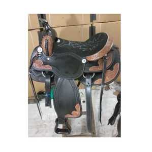 Sillas de Montar de Cuero Occidental de Alta Calidad Personalizables para Caballos de Talla 10-18, Ideales para Carreras de Barriles, Carreras de Trail y Paseos de Placer - Product Image 4