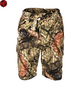 Pantalones Cortos de Caza de Camuflaje al por Mayor, Deportivos, Transpirables, 100% Poliéster, con Múltiples Bolsillos y Cordón Ajustable, para Pesca y Actividades al Aire Libre - Product Image 1